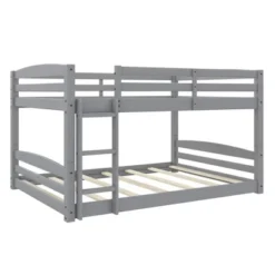 Full Over Full Alaina Floor Wood Bunk Bed - Room & Joy -Room & Joy GUEST e1a84174 e704 46f7 8e29 4c1f2eade9b0