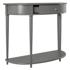 Aurora Half Moon Console Table Gray - Room & Joy -Room & Joy GUEST e529b867 1a45 41ba a077 9e9c5d71670b