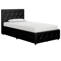 Dalia Faux Leather Upholstered Bed With Storage Black - Room & Joy 17 Dalia Faux Leather Upholstered Bed With Storage Black - Room & Joy -Room & Joy GUEST e5a88485 8137 41f4 bdd8 c8206e634094