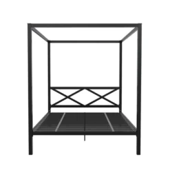 Dax Metal Canopy Bed Black - Room & Joy 16 Dax Metal Canopy Bed Black - Room & Joy -Room & Joy GUEST e6fb5a97 902e 47a1 92ed a5f180dcb001