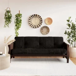 Full Chester Wood Arm Futon Frame With 8" Microfiber Mattress - Room & Joy 19 Full Chester Wood Arm Futon Frame With 8" Microfiber Mattress - Room & Joy -Room & Joy GUEST e813466a 9856 4b25 b6a7 1f3c4e5022e9