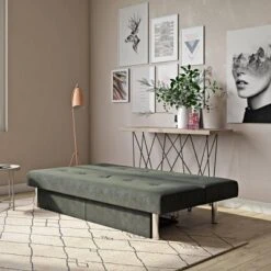 Saddie Futon With Storage Drawers Gray - Room & Joy -Room & Joy GUEST ea8251eb 6ab0 4bc4 93e5 25a7d20c9cf0