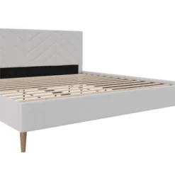 Venus Tufted Upholstered Bed Gray Linen - Room & Joy -Room & Joy GUEST eac0a4f0 2cf3 4e09 ad0d 9d77e40d3991