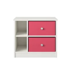 Elannie Avenue Nightstand With 2 Fabric Bins - Room & Joy -Room & Joy GUEST eae98728 e2ad 4914 8c1f 37e9cb9ed514