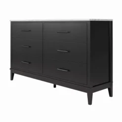 Morganfield Wide 6 Drawer Marble Top Dresser - Room & Joy -Room & Joy GUEST eb08d5ed 4ad7 4bb1 8481 b233ba737040