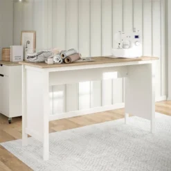Vario Workbench White/Weathered Oak - Room & Joy