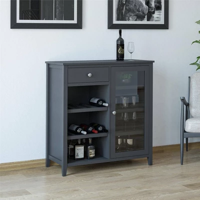 Cardensa Bar Cabinet Black - Room & Joy 3 Cardensa Bar Cabinet Black - Room & Joy