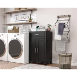 24" Welby 1 Drawer And 2 Doors Base Storage Cabinet - Room & Joy -Room & Joy GUEST ef6633e7 41dd 4790 9990 095295afb293