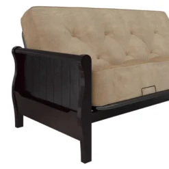 Full Brayden Wood Arm Futon Frame Espresso - Room & Joy -Room & Joy GUEST efbcc0c5 516b 4598 b550 9cbf513e3391