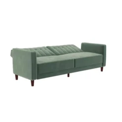 Pin Tufted Velvet Transitional Futon - Room & Joy -Room & Joy GUEST f420c243 8928 454e 8bfb e8e3539244f5