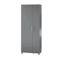 Cabell Tall Asymmetrical Cabinet Graphite Gray - Room & Joy -Room & Joy GUEST f4a909db 29f1 4734 b5fe 47eb2c792e7b