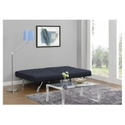Eve Velvet Upholstered Convertible Futon - Room & Joy -Room & Joy GUEST f4b22602 d0b2 4a6c 953f 6353921a7d20
