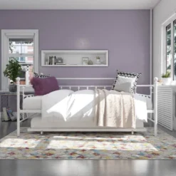 Milan Queen Daybed And Full Trundle Set White - Room & Joy -Room & Joy GUEST f7a70199 546b 442d bc35 b610ba956205