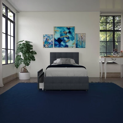 Rosalie Upholstered Bed With Storage - Room & Joy 4 Rosalie Upholstered Bed With Storage - Room & Joy - Image 2