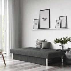 Saddie Futon With Storage Drawers Gray - Room & Joy -Room & Joy GUEST f8abcb34 1142 4488 9cd9 d0100d45edf9