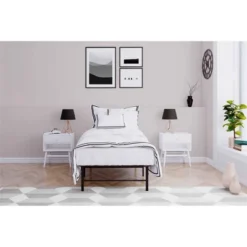 Room & Joy Twin Emmerson Metal Platform Bed & Mattress Foundation Black -Room & Joy GUEST f8b0b5ab be1c 4ba5 9335 4758cee667e7