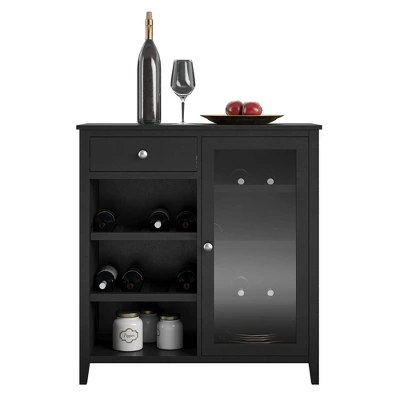Cardensa Bar Cabinet Black - Room & Joy 6 Cardensa Bar Cabinet Black - Room & Joy - Image 4