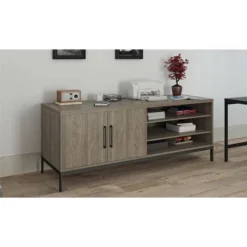Somerton Credenza TV Stand For TVs Up To 70" Light Brown Oak - Room & Joy -Room & Joy GUEST fb30eb70 dcc2 4820 812e f5364f5ef25e