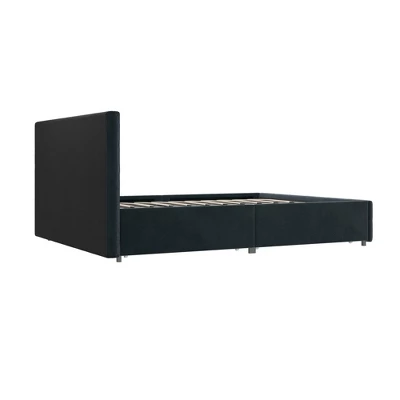 Rosalie Velvet Upholstered Bed W/Storage - Room & Joy 10 Rosalie Velvet Upholstered Bed W/Storage - Room & Joy - Image 8