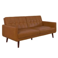 Fiore Modern Futon Faux Leather - Room & Joy -Room & Joy GUEST feb3acd2 d2b2 4f4b 9f9e 5bcf211b4073