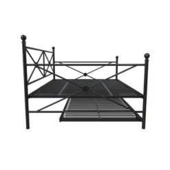 Twin Laura Classic Metal Daybed With Trundle - Room & Joy -Room & Joy GUEST ff122f7c 2935 4c9f b308 117308ba0775